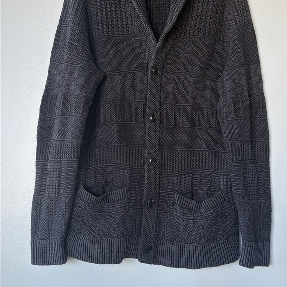 Abercrombie & Fitch 'boyfriend' Cardigan Sweater 100% Cotton in: Charcoal black - Picture 7 of 10